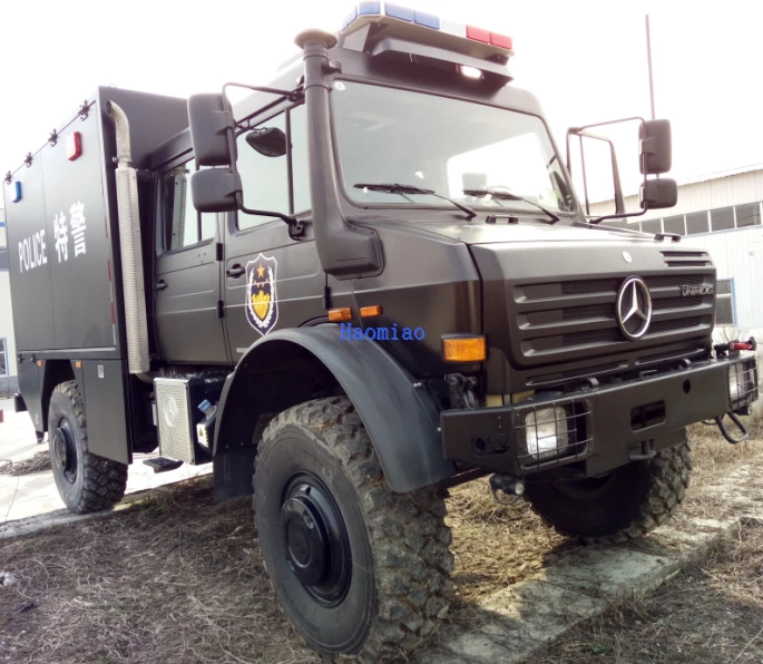 Mercedes Benz Unimog Chassis Of Police Equipment Transportation Vehicle